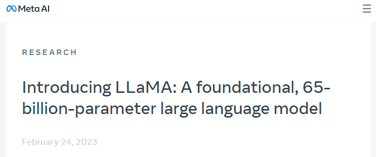 Meta官宣深入AI大战！推出先进大型语言模型 欲背刺ChatGPT 第2张