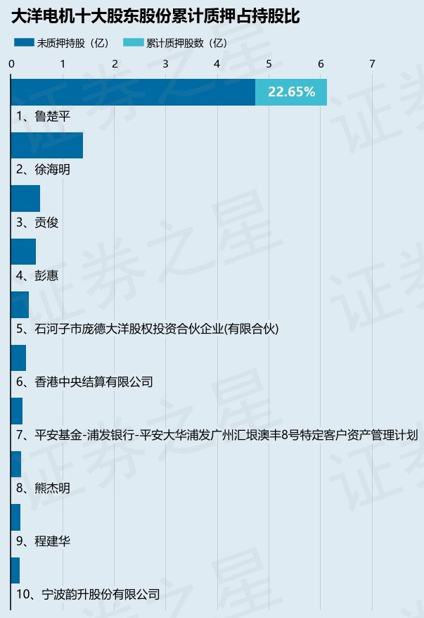 大洋电机（002249）股东鲁楚平质押6400万股，占总股本2.68% 第2张