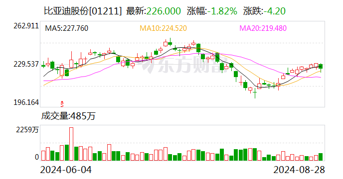 比亚迪上半年归母净利润同比增长24.44% 平均每日投入超1亿元用于研发 第2张